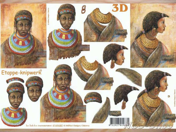 3D Bogen Frauen aus Afrika