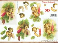 3D Bogen Weihnachts-Putten